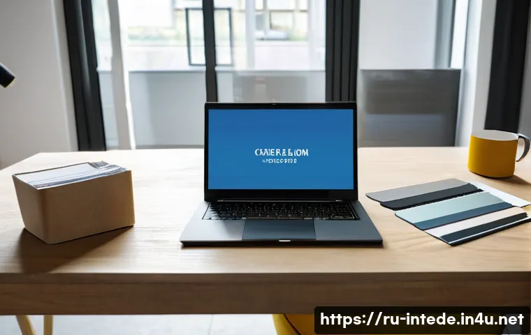 인테리어 프로젝트 관리 프로세스 - A modern interior design project planning scene showing a detailed budget table on a sleek laptop sc...